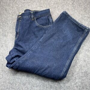 RedHead Fleece Lined Jeans Mens‎ 42x30 Blue Jeans Straight Heavyweight Denim